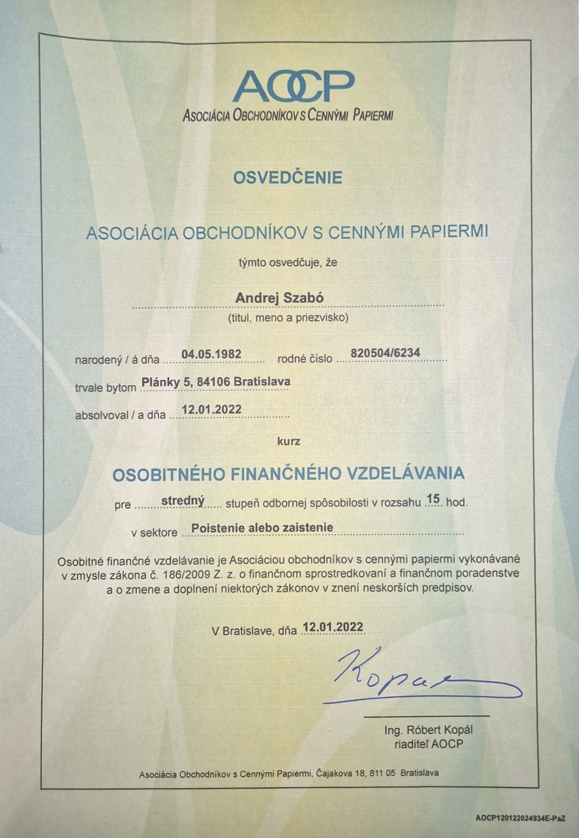 Aocp osvedcenie 2